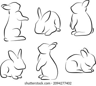 3,274 Bunny head outline Images, Stock Photos & Vectors | Shutterstock