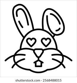 Bunnylove Icon Element For Design