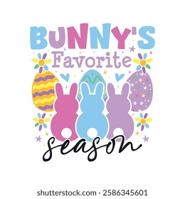 Bunny's favorite season Easter Sunday, Bunny's favorite family Easter Sunday designs