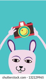 bunnywith camera