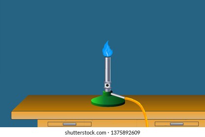 Bunsen burner for chemistry classes