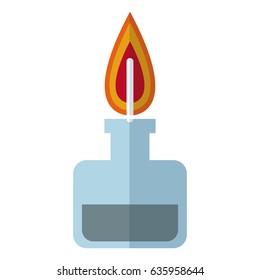bunsen burner flame, chemistry laboratory