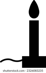 bunsen burner flame gas lab chemistry Glyph