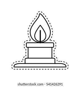 Bunsen burner flame icon vector illustration graphic design