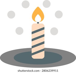 Bunsen Burner Flat Icon Vector Design