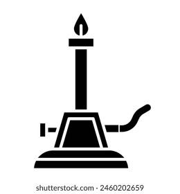 Bunsen Burner Icon Design For Personal And Commercial Use