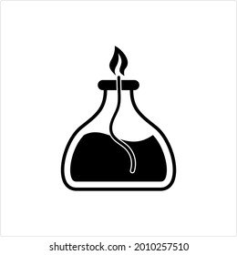 Bunsen Burner Icon, Laboratory Burner, Vektorgrafik