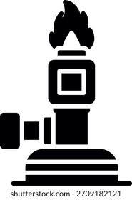 Bunsen Burner New Creative Icon Design Vector