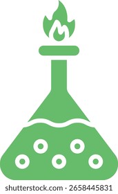 Icono de Vector del quemador Bunsen. Se puede utilizar para aplicaciones de impresión, móviles y de Web.