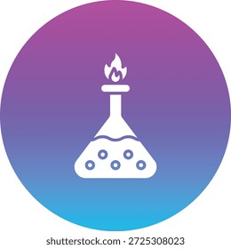 Bunsen Burner, Vektorsymbol. Kann für Druck-, Mobil- und Web-Anwendungen verwendet werden.