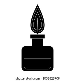 Bunsen lighter isolated