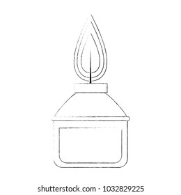Bunsen lighter isolated