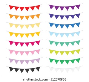 Bunting Banners in Assorted Colors