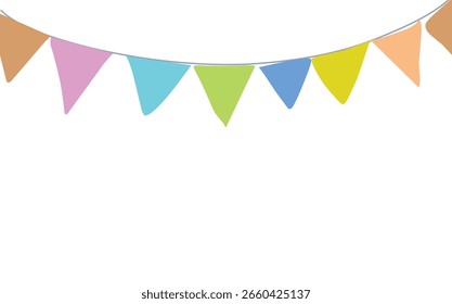 bunting flag vector. vector eps