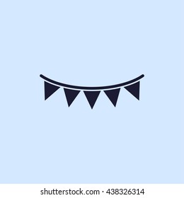 bunting flags icon
