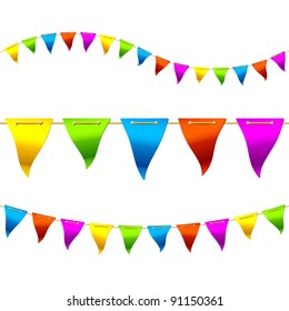 Bunting Flags. Vector.