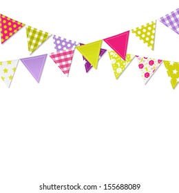 Bunting Flags, Vector Illustration