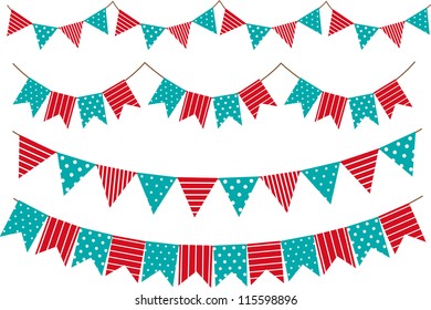 bunting and garland decoration