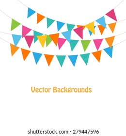 Bunting and garlands