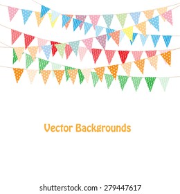 Bunting and garlands