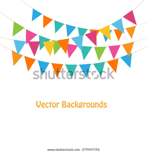 Bunting Garlands Stock Vector (Royalty Free) 279447596