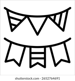 Bunting Icon Element für Design