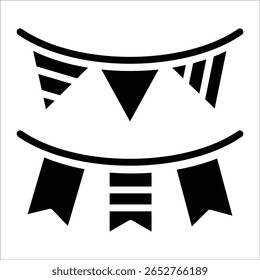 Bunting Icon Element für Design