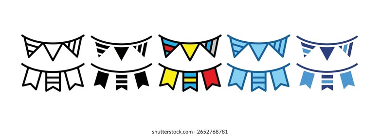 Bunting Icon Element For Design