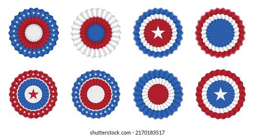 Bunting for July 4 and other patriotic American holidays. for design poster, brochure, banner, website. Vector illustration