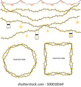 bunting and light elements