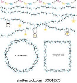 bunting and light elements