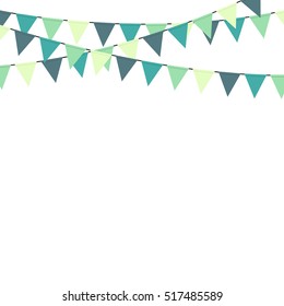 Bunting party celebration vector