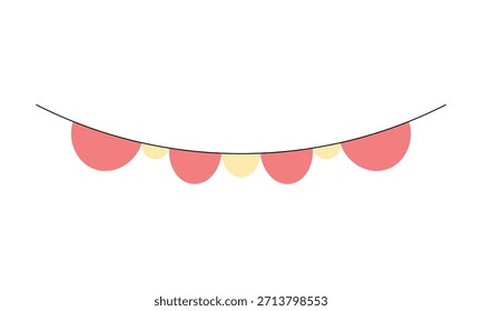 elemento de desenho plano da bandeira da parte de montagem
