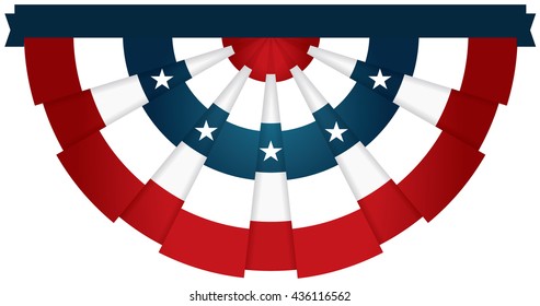 Bunting USA Flag for July 4th or any American celebration 