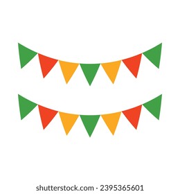 Icono Plano Vector De Bunting Para Uso Personal Y Comercial.
