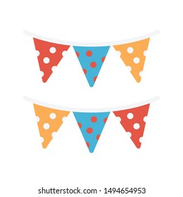 buntings glyph flat vector icon