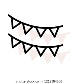 buntings   small flag  decoration  