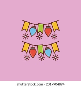 icono de agrupamiento vectorial de color plano