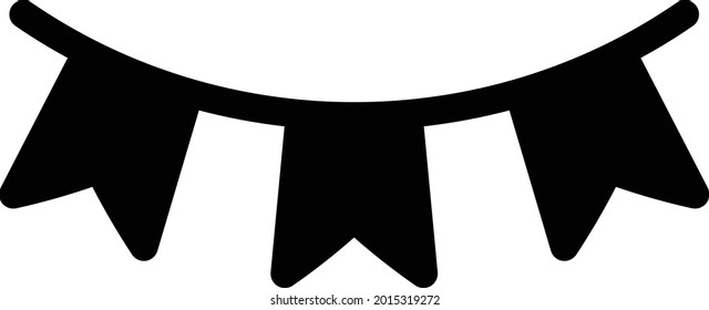 buntings vector glyph flat icon