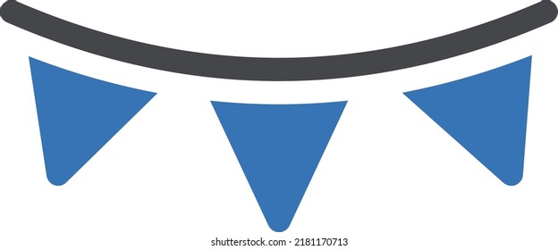 Buntings Vector illustration on a transparent background.Premium quality symbols.Glyphs vector icon for concept and graphic design.