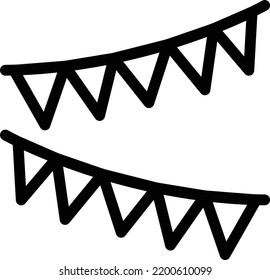 buntings  Vector illustration on a transparent background.Premium quality symmbols.Stroke vector icons for concept and graphic design. 