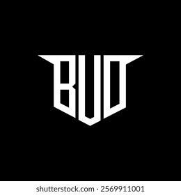 BUO letter logo design with white background in illustrator, vector logo modern alphabet font overlap style, calligraphy designs for logo, Poster, Invitation, etc.