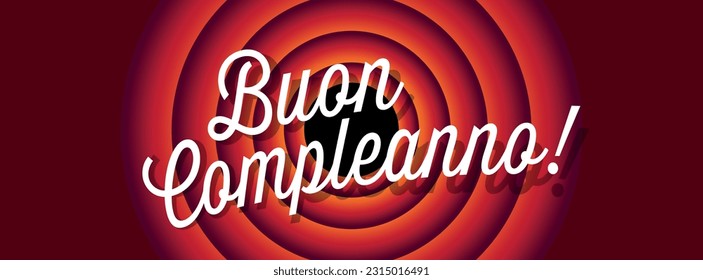 Buon compleanno : Feliz cumpleaños en idioma italiano