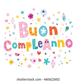 Buon compleanno Happy birthday in Italian greeting card