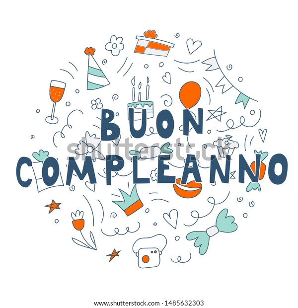 Greeting Cards Party Supply Italian Happy Birthday Card Buon Compleanno Alp Prodavnica Rs