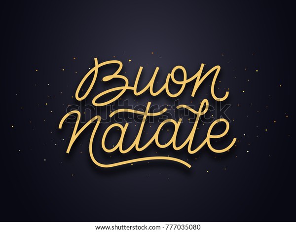 Buon Natale Wishes Italian.Buon Natale Italian Merry Christmas Wishes Stock Vector Royalty Free 777035080