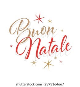 Buon natale, Merry Christmas in Italian