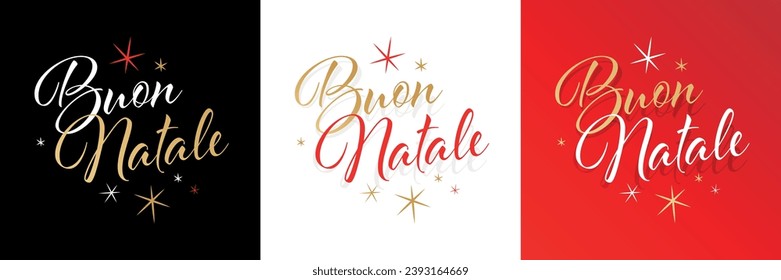 Buon natale, Merry Christmas in Italian