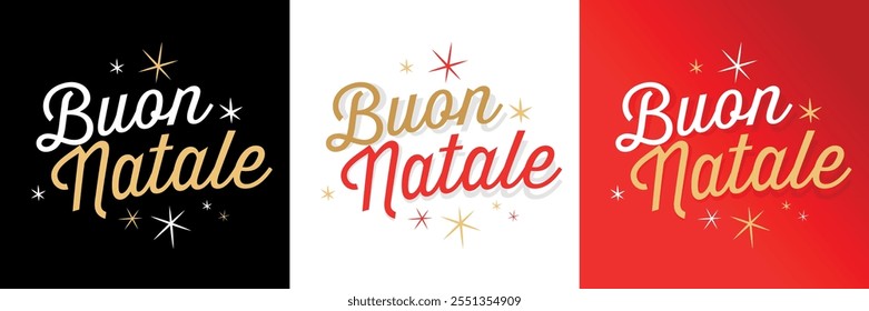 Buon natale, Merry Christmas in Italian