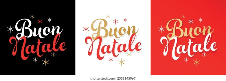 Buon natale, Merry Christmas in Italian